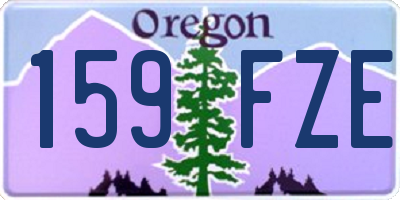 OR license plate 159FZE