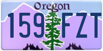OR license plate 159FZT