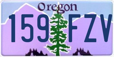 OR license plate 159FZV