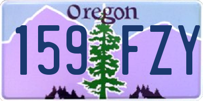 OR license plate 159FZY