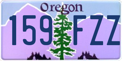 OR license plate 159FZZ