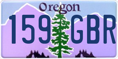 OR license plate 159GBR