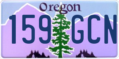 OR license plate 159GCN