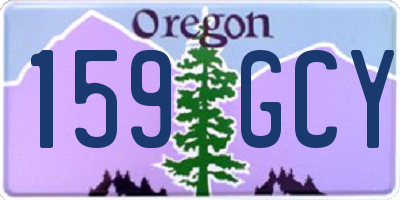 OR license plate 159GCY