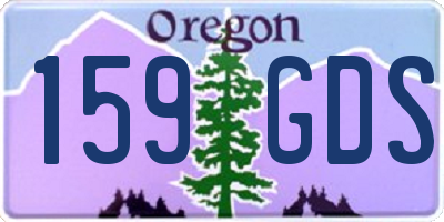 OR license plate 159GDS