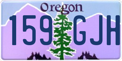 OR license plate 159GJH