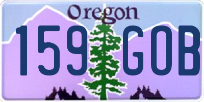 OR license plate 159GOB