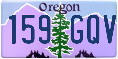 OR license plate 159GQV