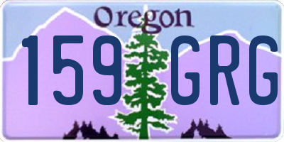 OR license plate 159GRG