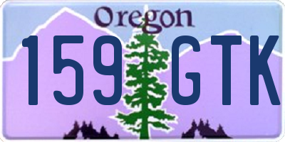 OR license plate 159GTK