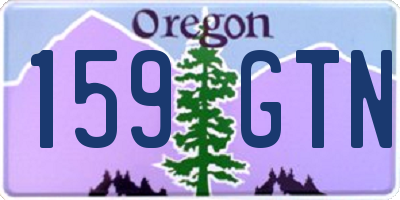 OR license plate 159GTN