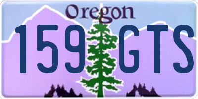 OR license plate 159GTS