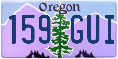 OR license plate 159GUI