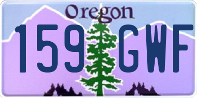 OR license plate 159GWF