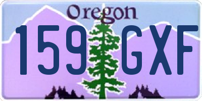 OR license plate 159GXF