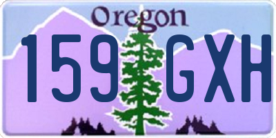 OR license plate 159GXH