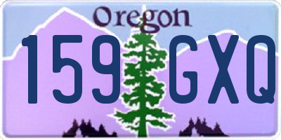 OR license plate 159GXQ