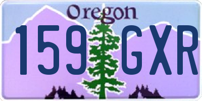 OR license plate 159GXR