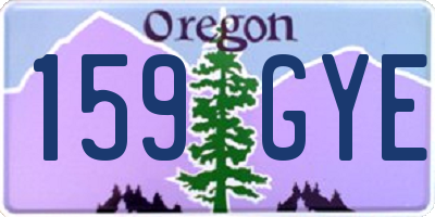 OR license plate 159GYE