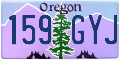 OR license plate 159GYJ