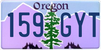 OR license plate 159GYT