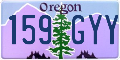 OR license plate 159GYY