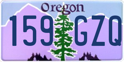 OR license plate 159GZQ