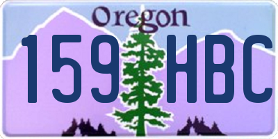 OR license plate 159HBC