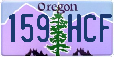 OR license plate 159HCF