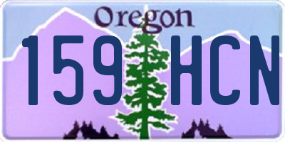 OR license plate 159HCN