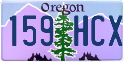 OR license plate 159HCX