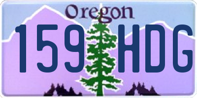 OR license plate 159HDG