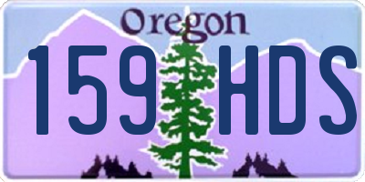 OR license plate 159HDS