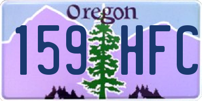 OR license plate 159HFC