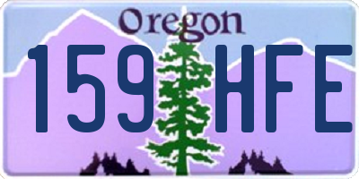 OR license plate 159HFE