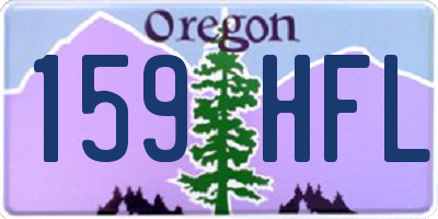 OR license plate 159HFL
