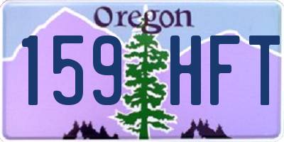 OR license plate 159HFT