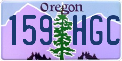 OR license plate 159HGC