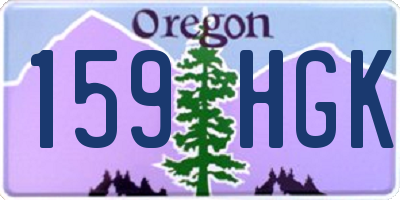 OR license plate 159HGK