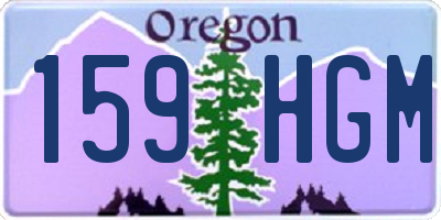 OR license plate 159HGM