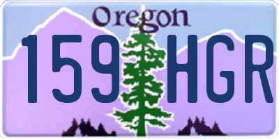 OR license plate 159HGR