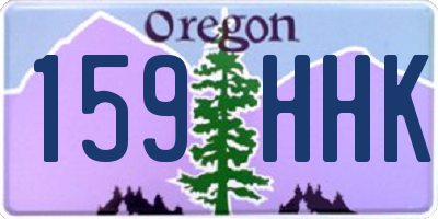 OR license plate 159HHK