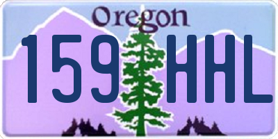 OR license plate 159HHL