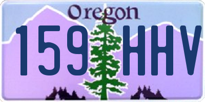 OR license plate 159HHV