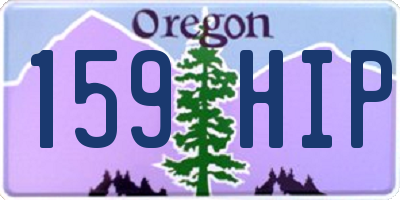OR license plate 159HIP