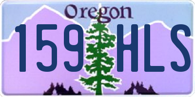 OR license plate 159HLS