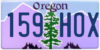 OR license plate 159HOX