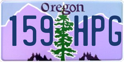 OR license plate 159HPG
