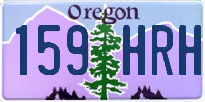 OR license plate 159HRH