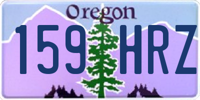 OR license plate 159HRZ